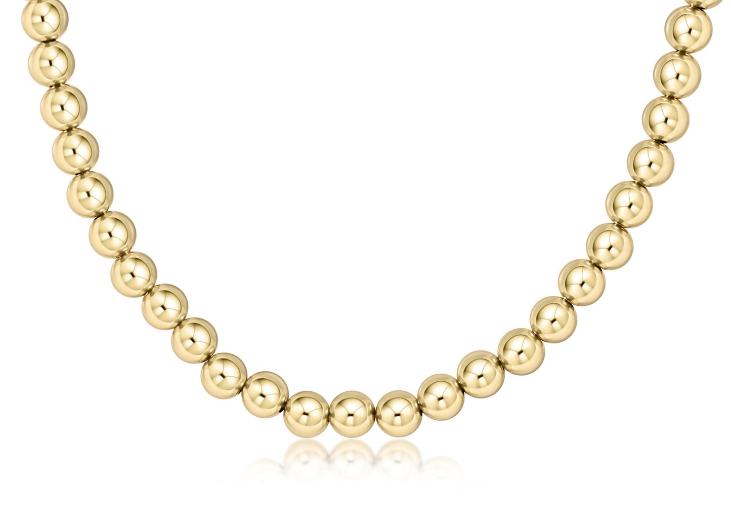 Choker Classic Gold 7mm Bead